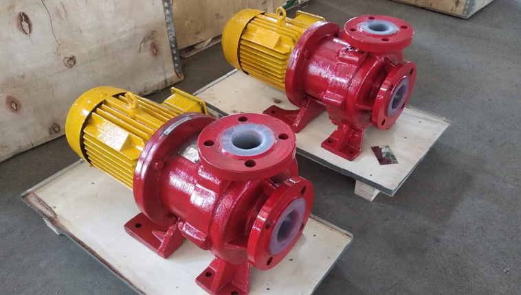 Two sets of PTFE lined magnetic pumps for pesticide projects in Guatemala.