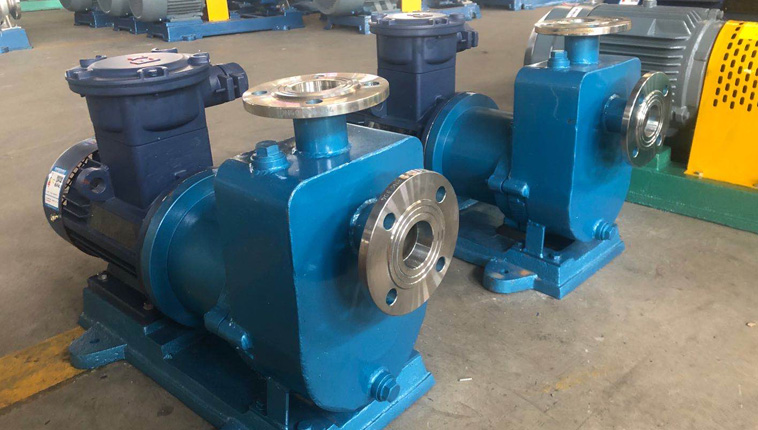 ZCQ corrosion resistant lye stainless steel self-priming magnetic pump.