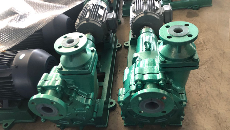 FZB- Teflon chemical centrifugal self-priming pump material and medium, self-priming installation requirements.
