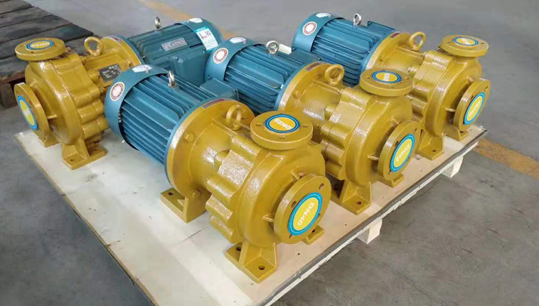 IMD horizontal FEP lined salt water transport pump