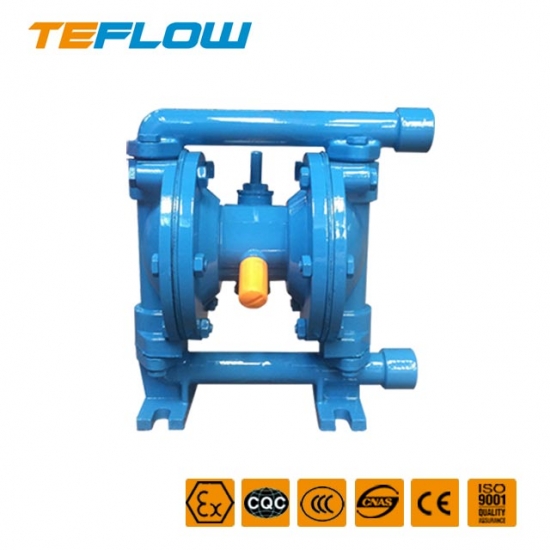 Corrosion-resistant pneumatic diaphragm pump