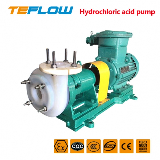 Fluoroplastic centrifugal pump