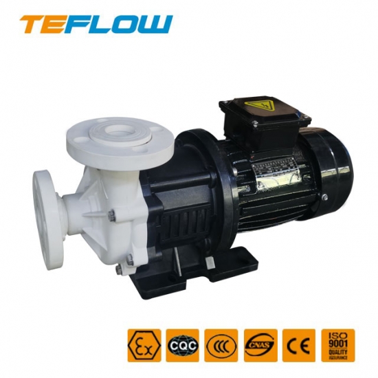 Acid and alkali resistant magnetic pump