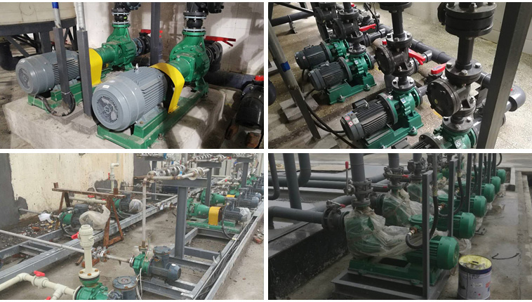Tenglong PTFE Fluoroplastic Chemical Magnetic pump customers use site Real beat