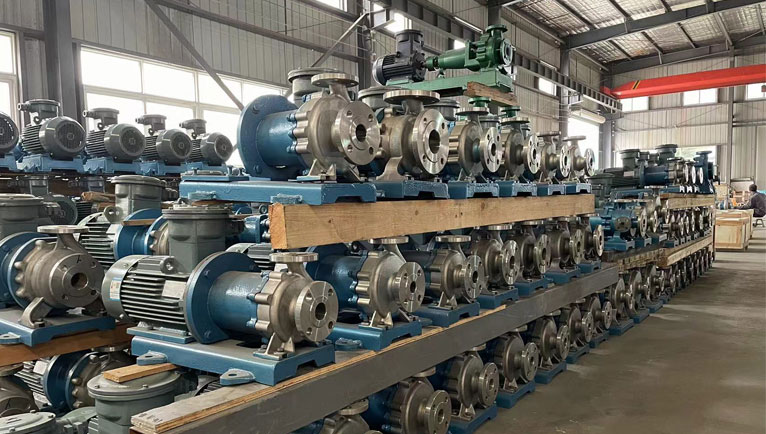 A batch of stainless steel magnetic pumps and stainless steel centrifugal pumps are exported to Indonesia
