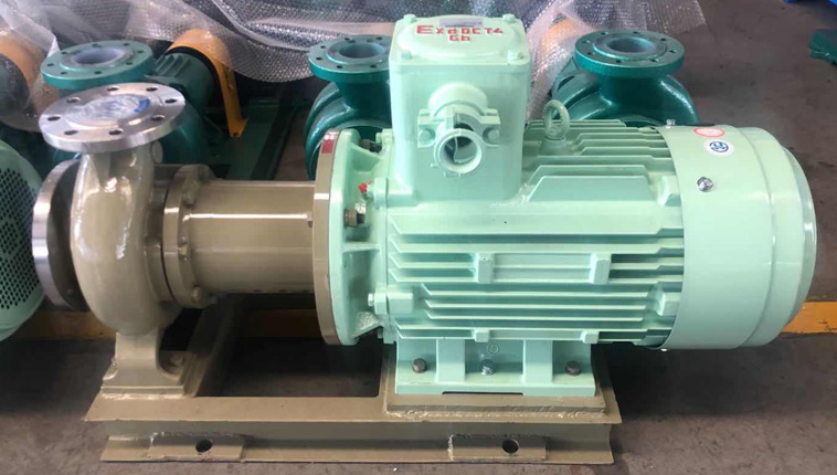 TMC series hot-selling stainless steel acid-resistant and alkali-resistant magnetic pumps are sent to a chemical plant in Africa.