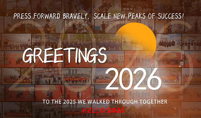 Farewell to 2025, welcome 2026, forge ahead with courage and resolve, and strive for greater glory!