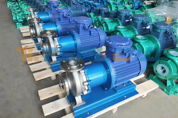 What type of pump is used for chemical feed