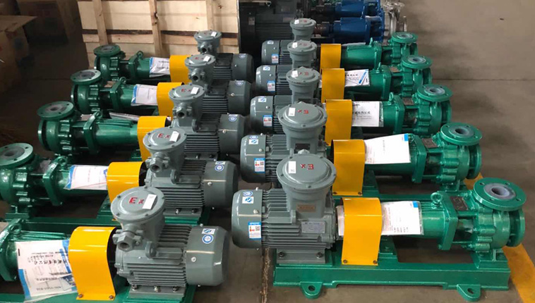 IHF Teflon lined chemical centrifugal pump