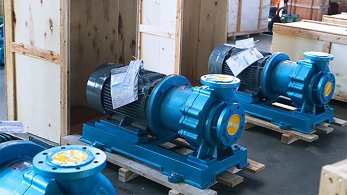 Indonesian customer customizes 3 sets of Fluorine-lined magnetic pumps for delivery in the same day