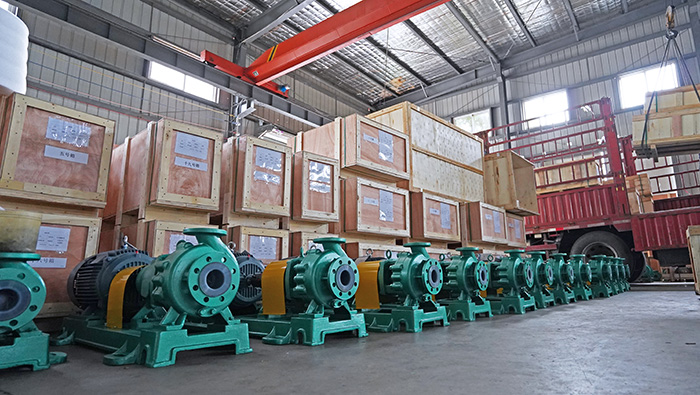 High temperature weather conditions production of 50 high temperature corrosion resistant magnetic pump, will be shipped.