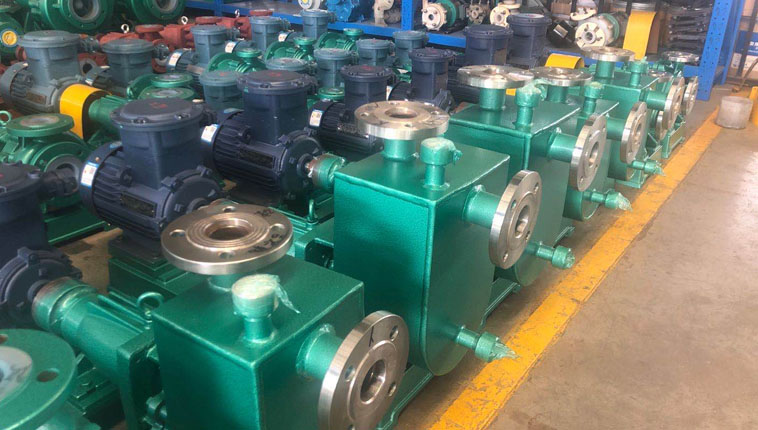 ZX stainless steel self-priming horizontal acid-resistant and alkali-resistant centrifugal pump.