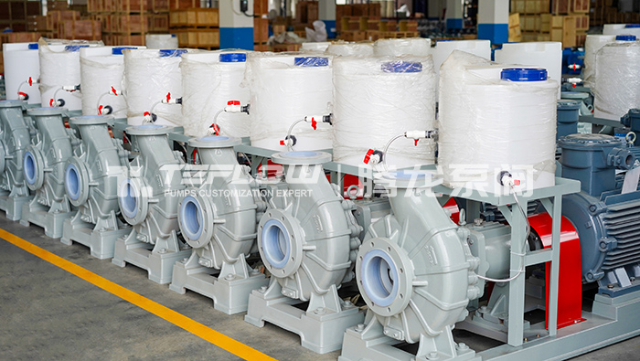 Fluorine-lined Anti-corrosion Centrifugal Pumps for Hydrochloric Acid Transportation